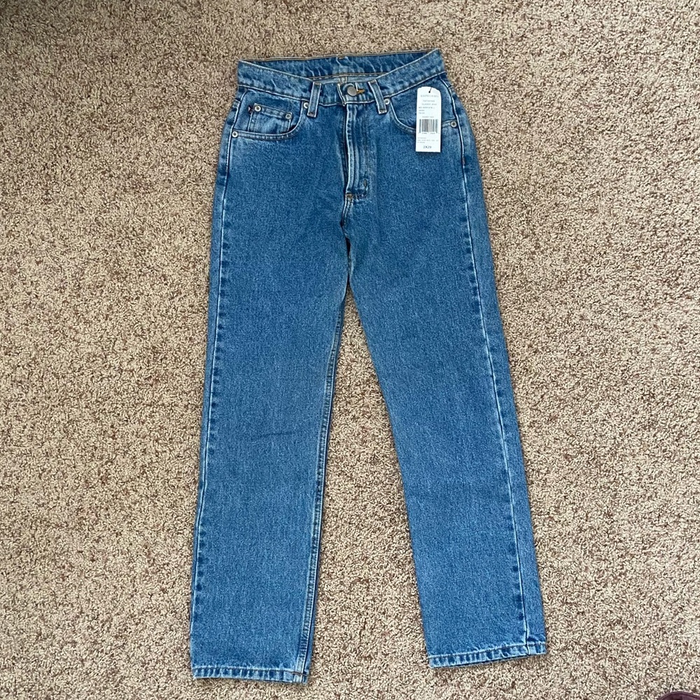 Vintage Womens Ralph Lauren Medium Wash Denim Blue Jeans